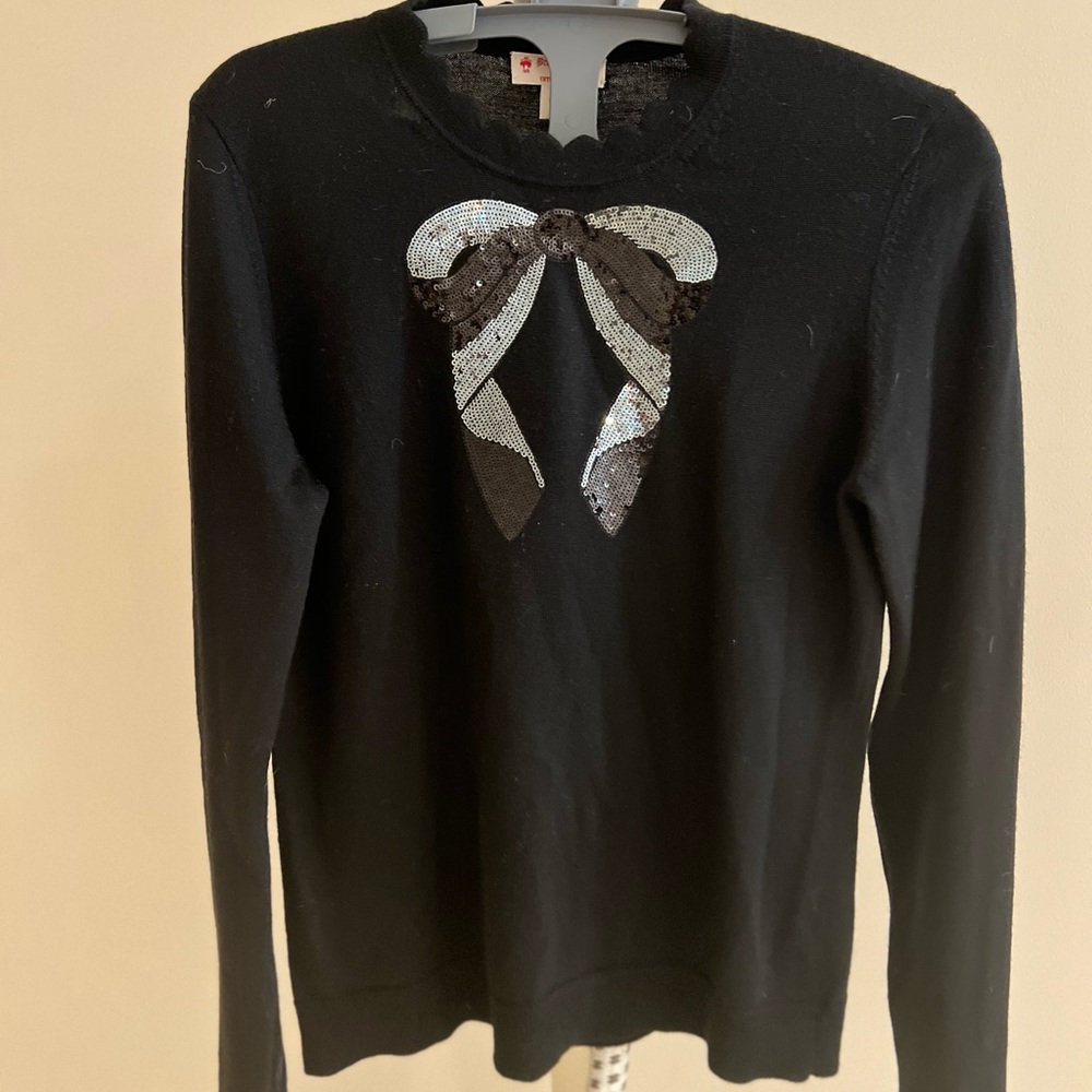 Brooks Brother Sequined bow sweater